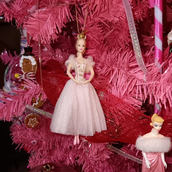 VINTAGE 90s Barbie Doll Sugar Plum Fairy Ballerina Nutcracker Avon Ornament - Picture 5 of 11